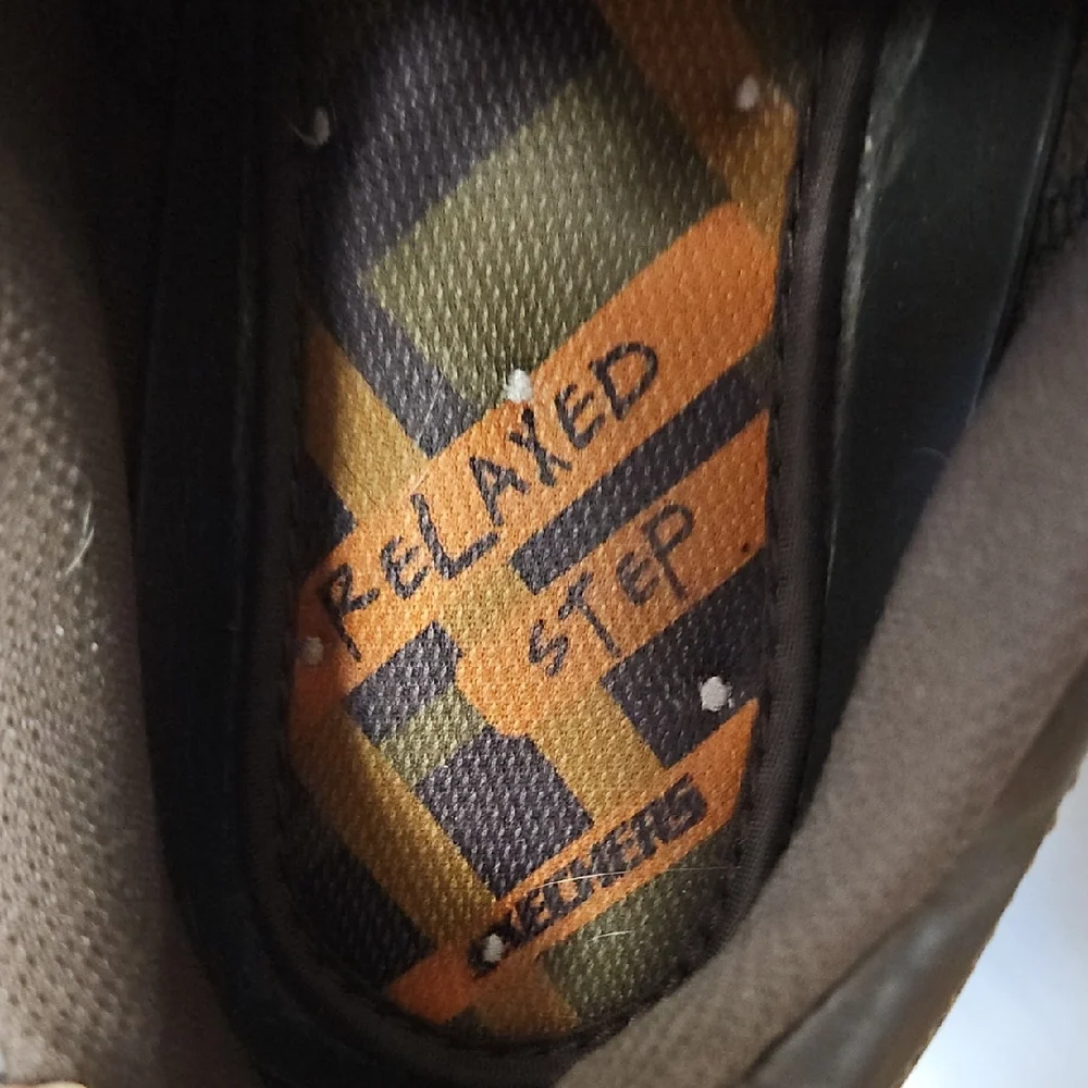 Skechers Men's Size 12 Blake Relaxed Step Brown Leather Casual Work Shoes 63385 - Picture 6 of 16